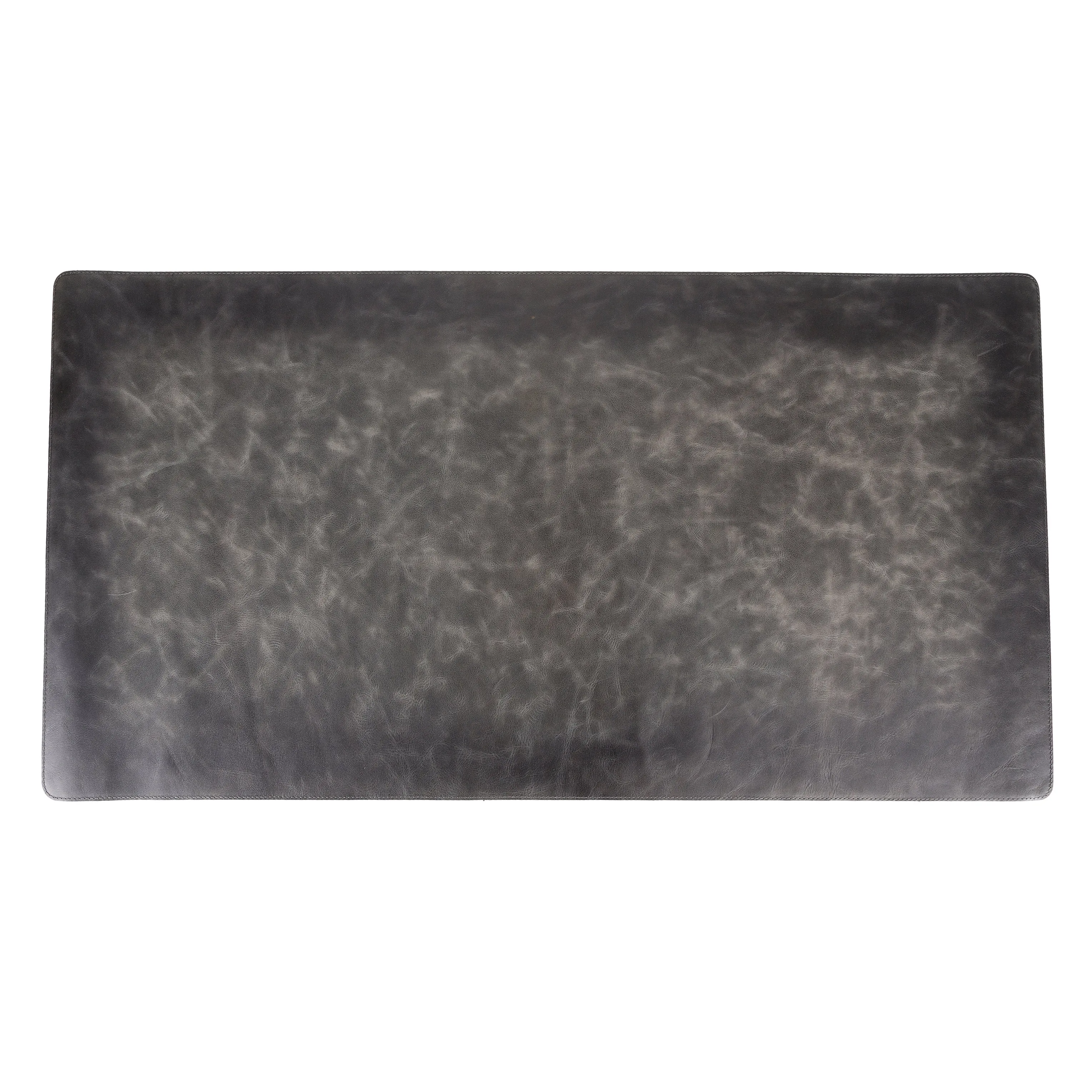 Genuine Grey Leather Deskmat, Computer Pad, Office Desk Pad