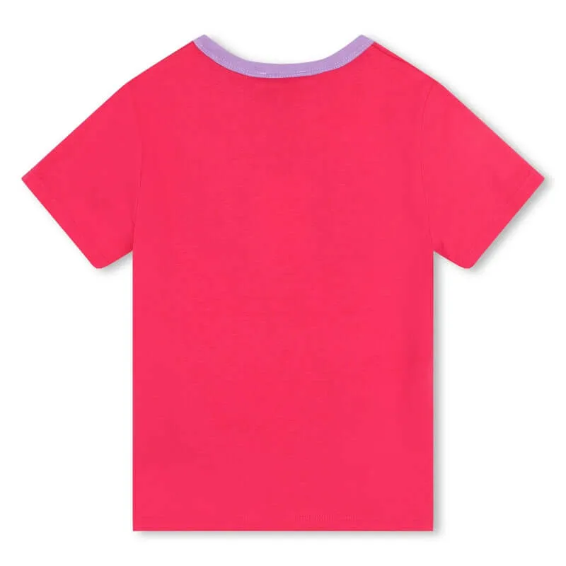 Girls Pink Organic Cotton T-Shirt