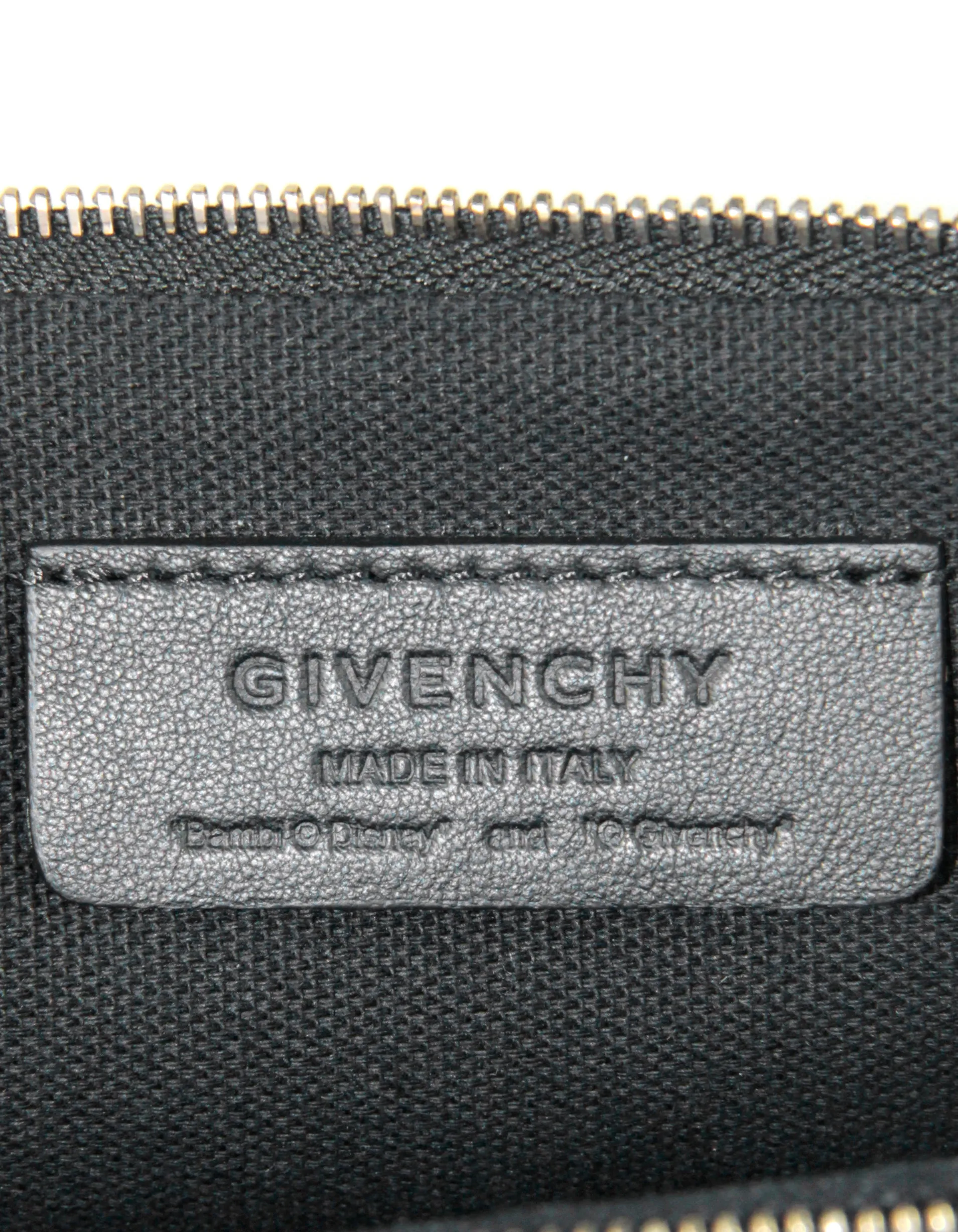 Givenchy Black Saffiano Leather Bambi Pouch Bag
