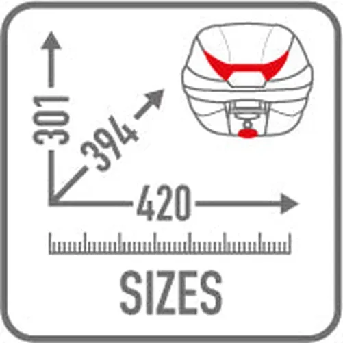 Givi C30N Monolock Top Box (30 litre)