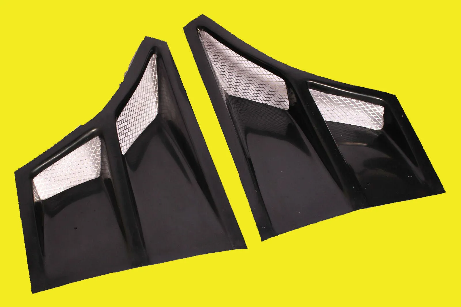 Glass Intake Scoop Side Air Front Fender Vents Hood Fiberglass 4 Universal Car