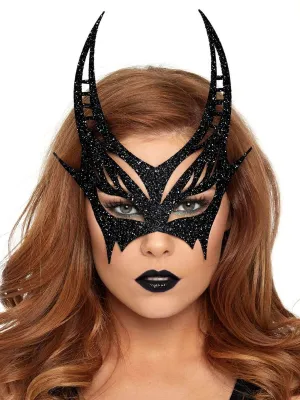 Glitter devil mask