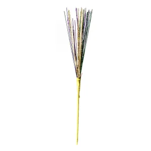 Glitter Mardi Gras Spray, 12", Purple/green/gold