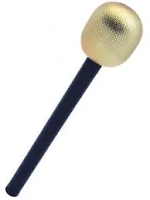 Glitter Microphone - Gold