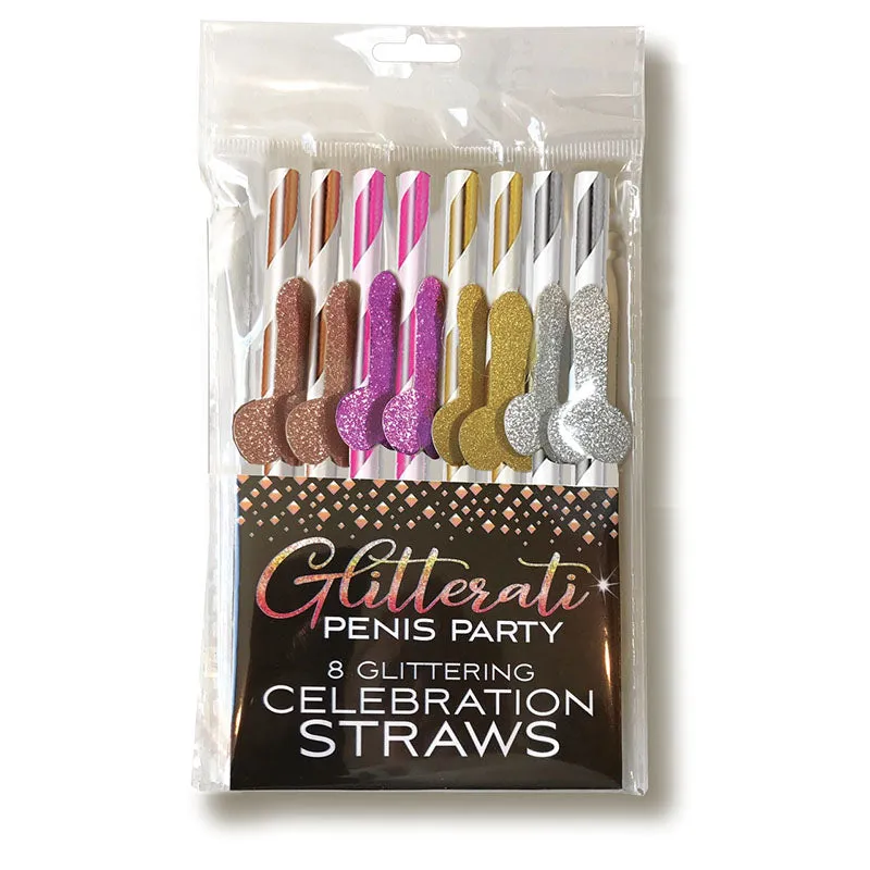 Glitterati - Celebration Straws - 8 Pack