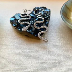 Glittering Serpent Earrings