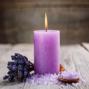 Glittery Crafts: Handcrafted Scented Candles (Lavender)