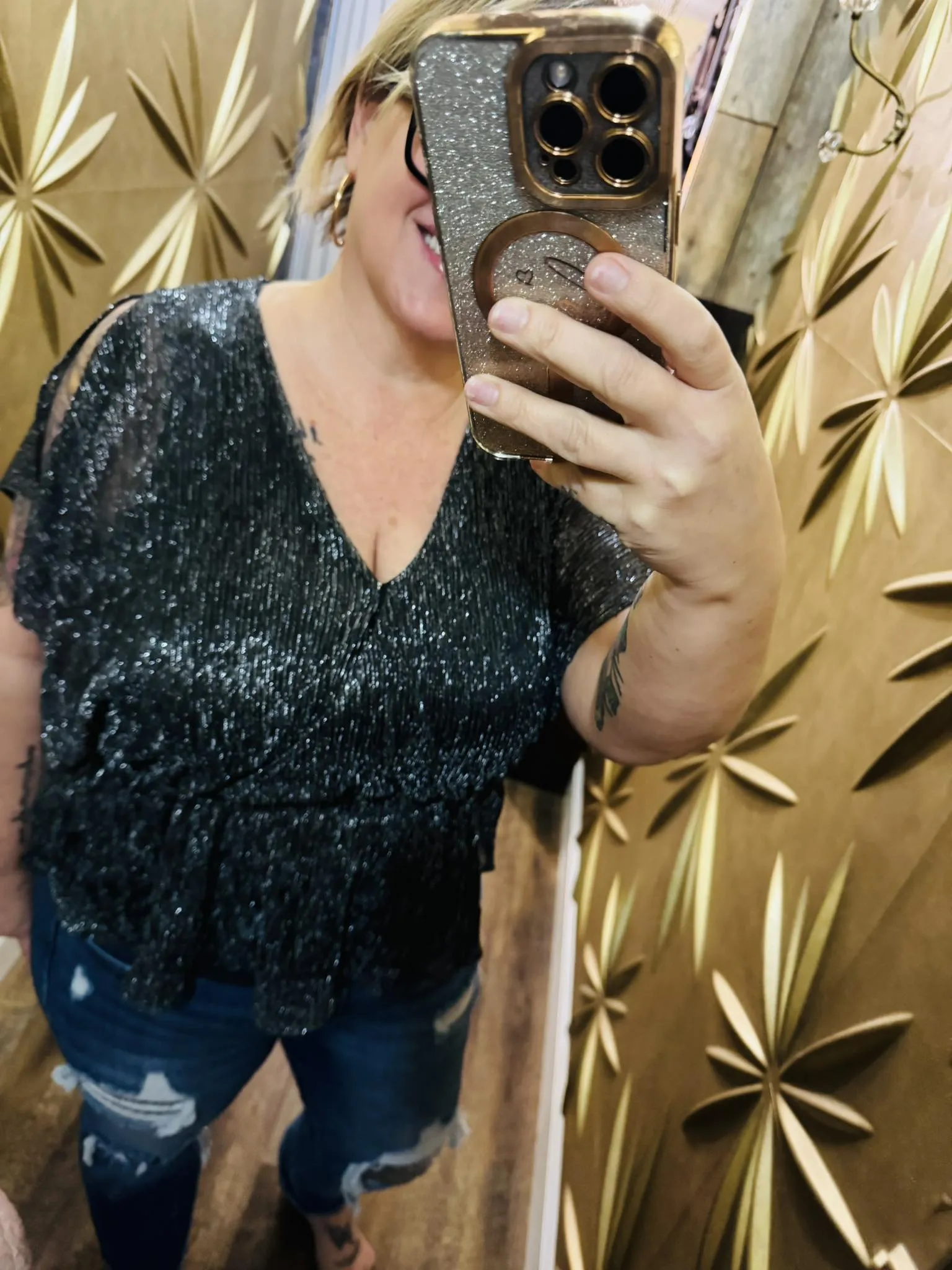 Glittery Shimmer Top