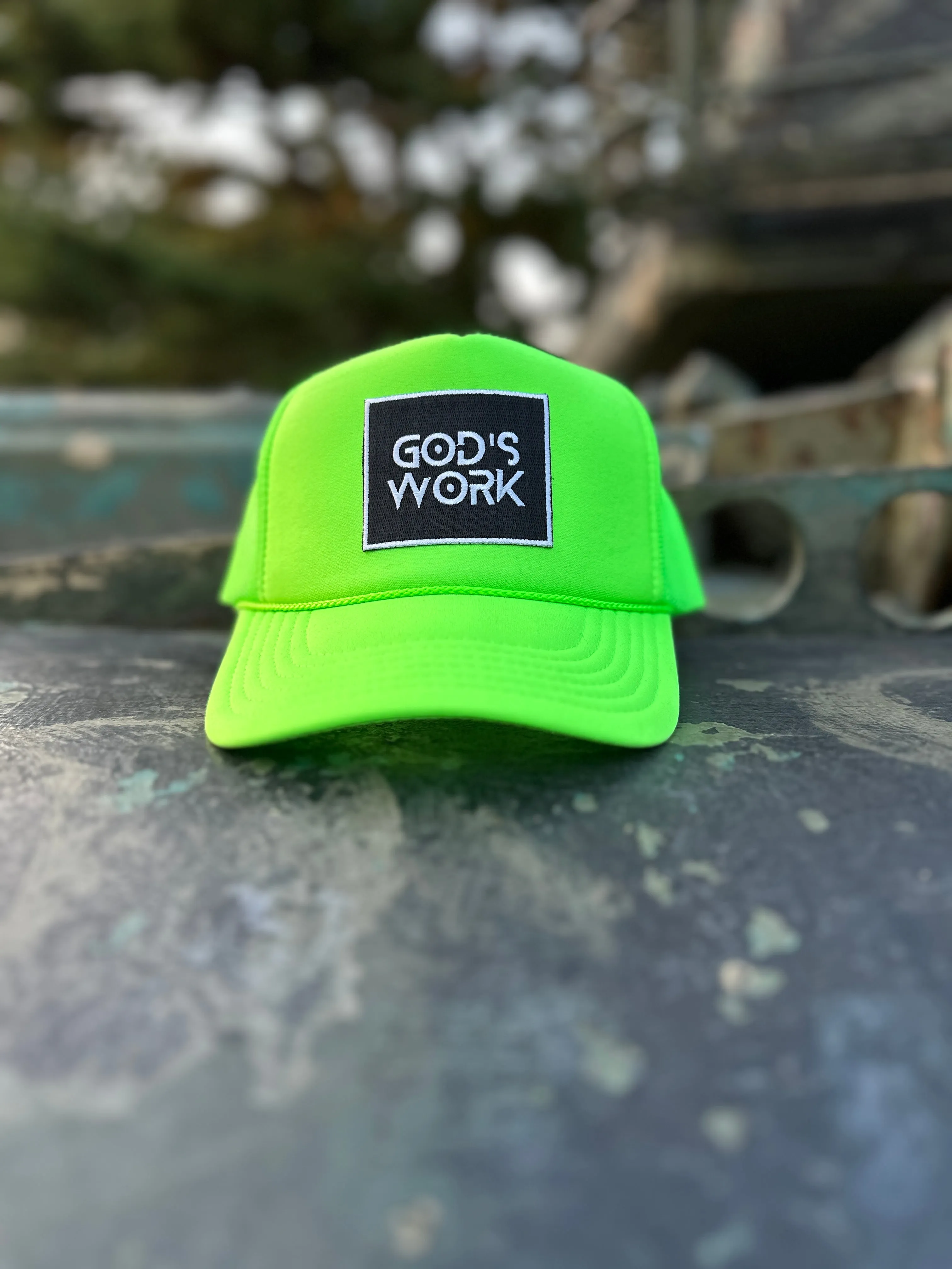 GOD'S WORK- Foam Mesh Snap-back (Various Color Options)