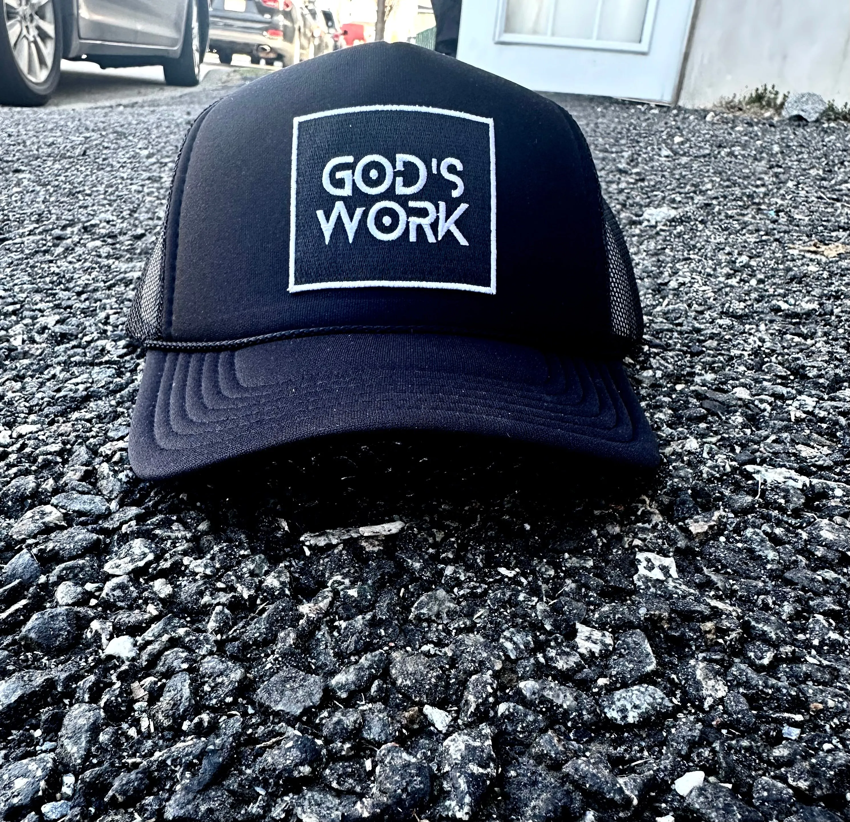 GOD'S WORK- Foam Mesh Snap-back (Various Color Options)