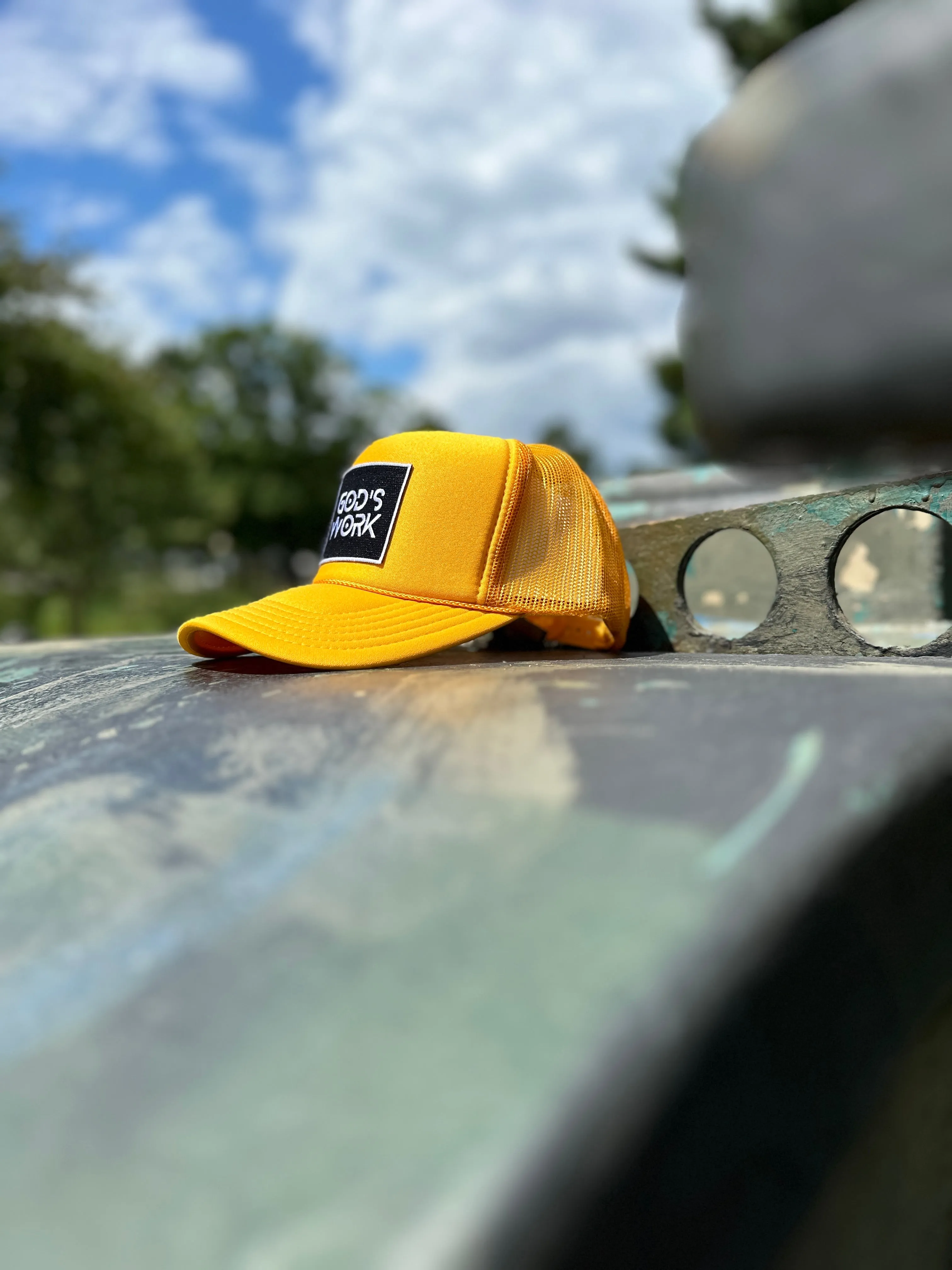 GOD'S WORK- Foam Mesh Snap-back (Various Color Options)