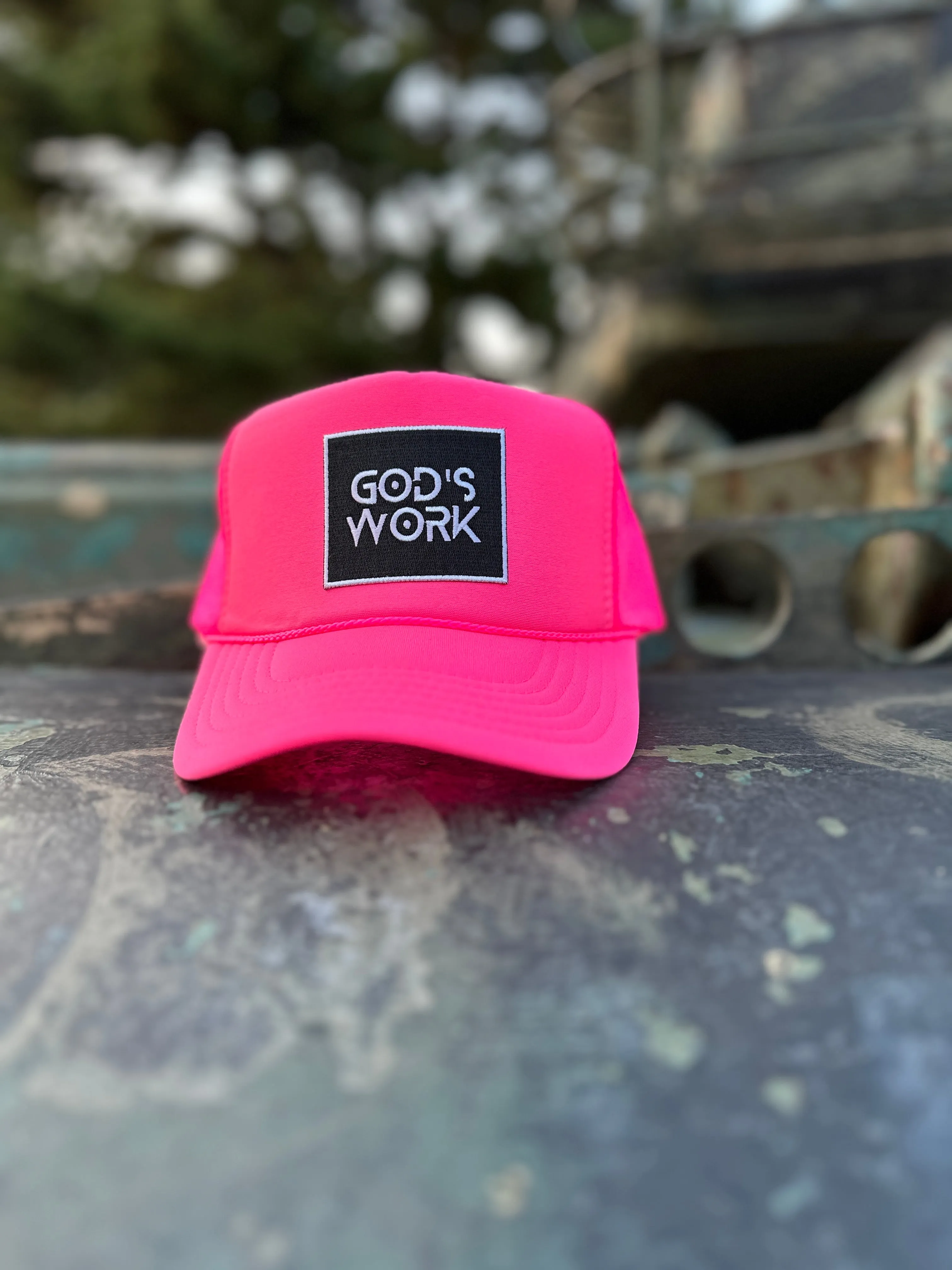 GOD'S WORK- Foam Mesh Snap-back (Various Color Options)