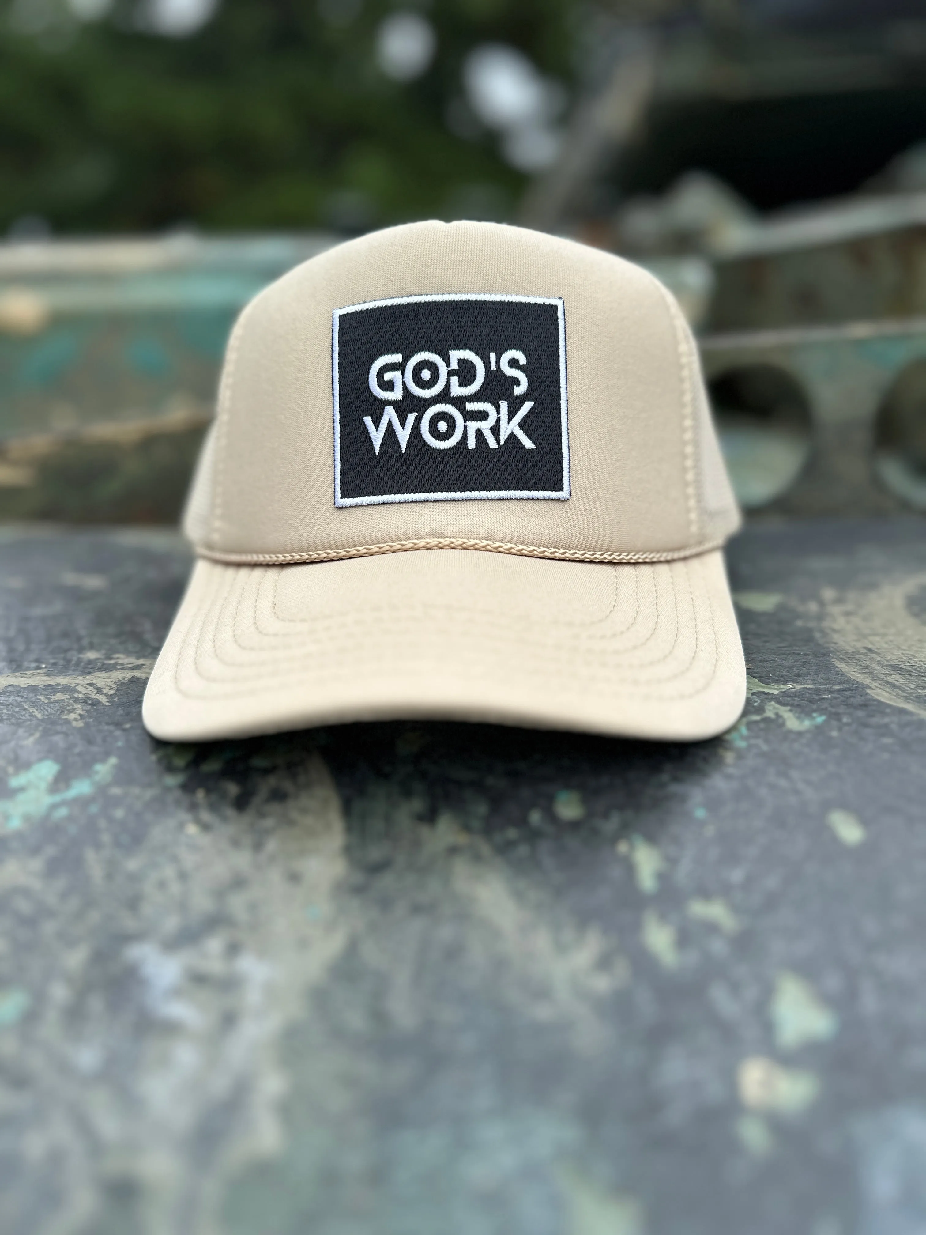 GOD'S WORK- Foam Mesh Snap-back (Various Color Options)