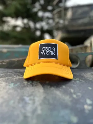 GOD'S WORK- Foam Mesh Snap-back (Various Color Options)