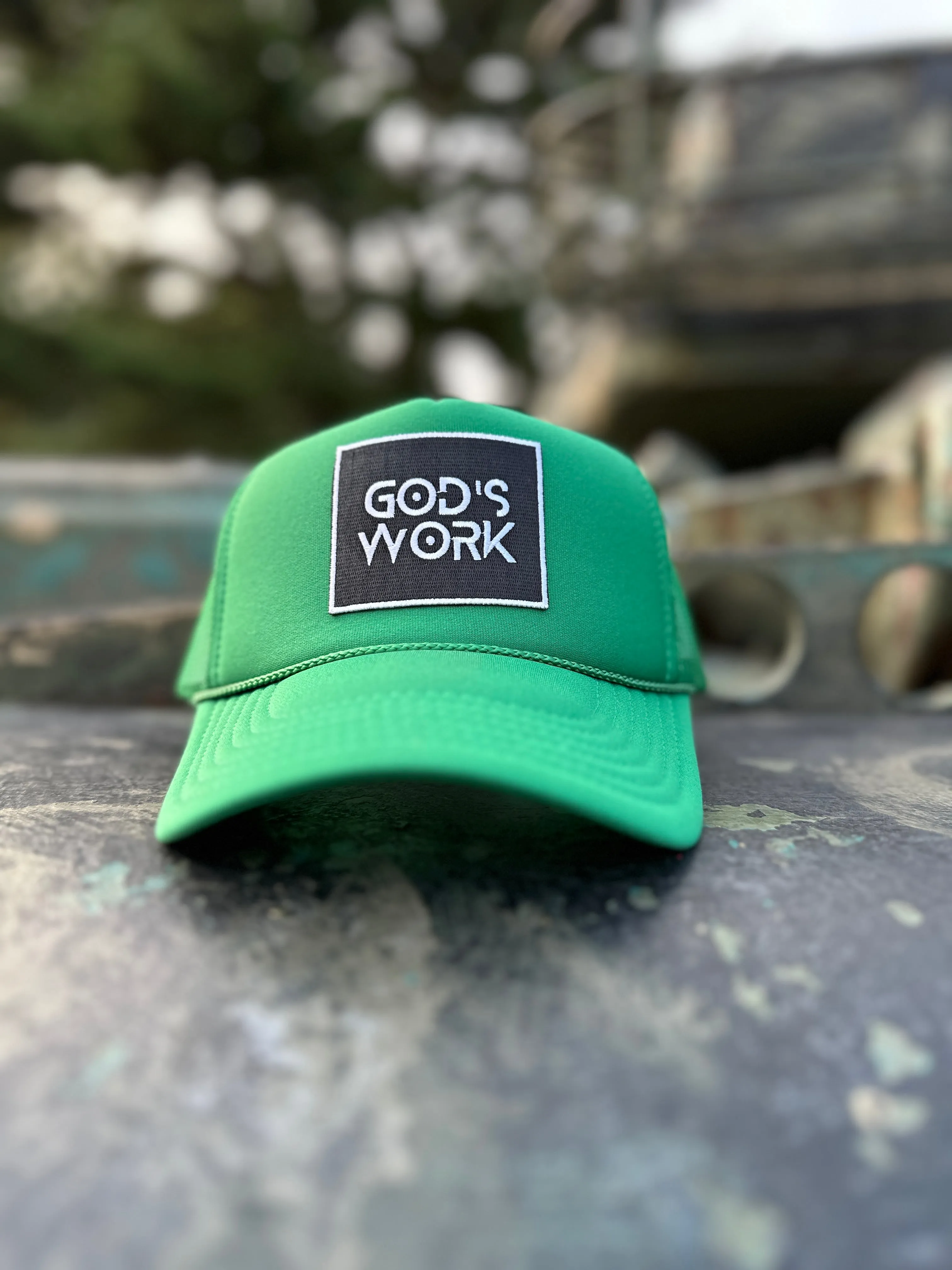 GOD'S WORK- Foam Mesh Snap-back (Various Color Options)
