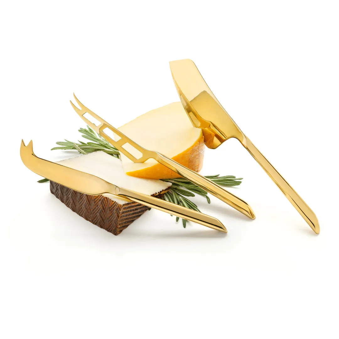 GOLD CHEESE KNIVES