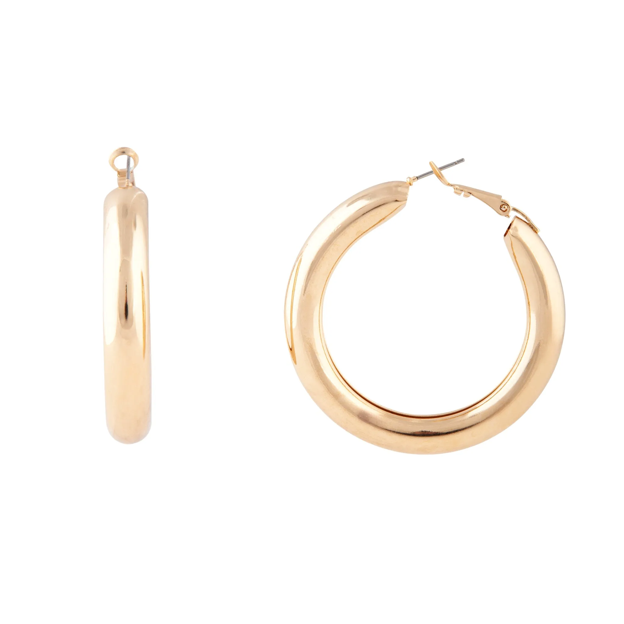 Gold Chunky Hoop Earrings