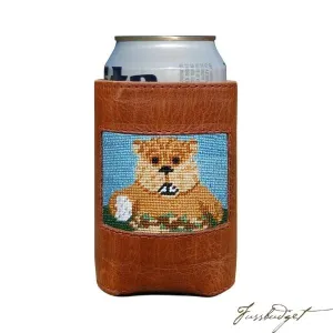 Gopher Golf Needlepoint Can Cooler