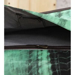 Green & Black Tie Dyed Suede Sling Bag (100000052935)