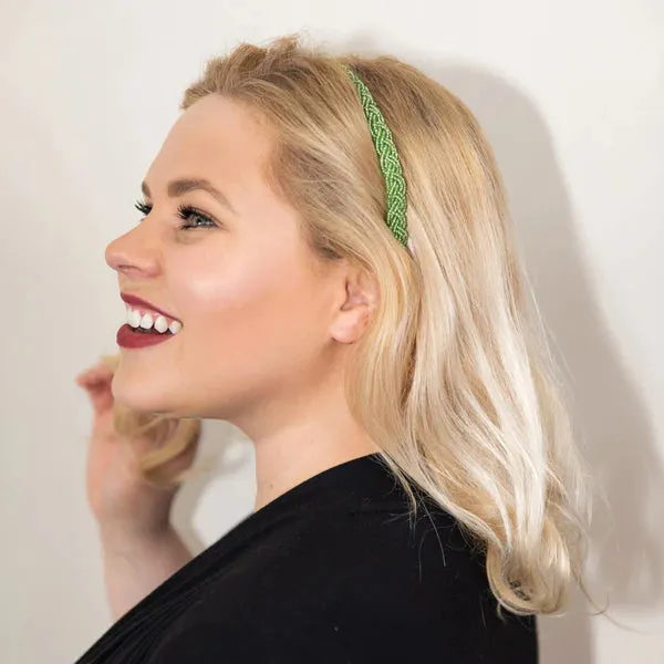 Green Rush Beaded Headband | Headbands of Hope