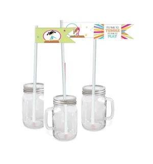 Gymnastics Theme Drink Straws