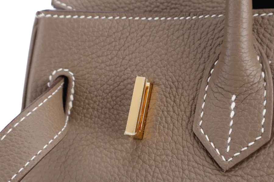 HERMES BIRKIN 30 ETOUPE TOGO GOLD HARDWARE STAMP Z (2021) WITH LOCK & KEYS, RAINCOAT AND DUST COVER