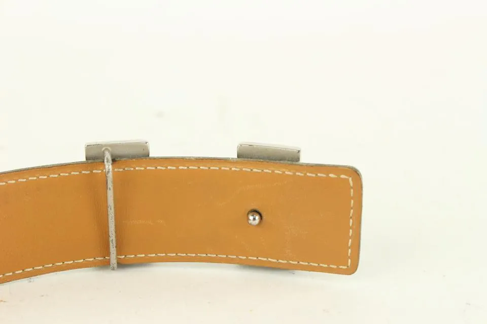 Hermès 32mm Reversible H Logo Belt Kit Black x Brown x Silver 929her87