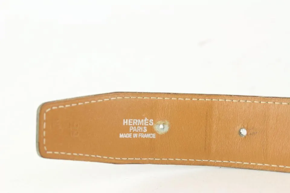 Hermès 32mm Reversible H Logo Belt Kit Black x Brown x Silver 929her87