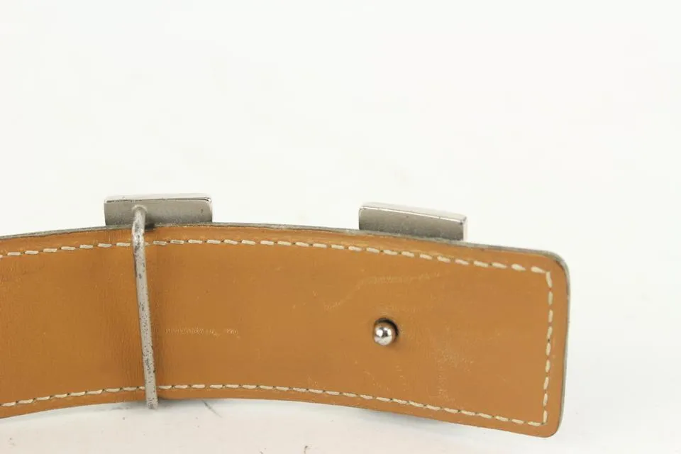 Hermès 32mm Reversible H Logo Belt Kit Black x Brown x Silver 929her87