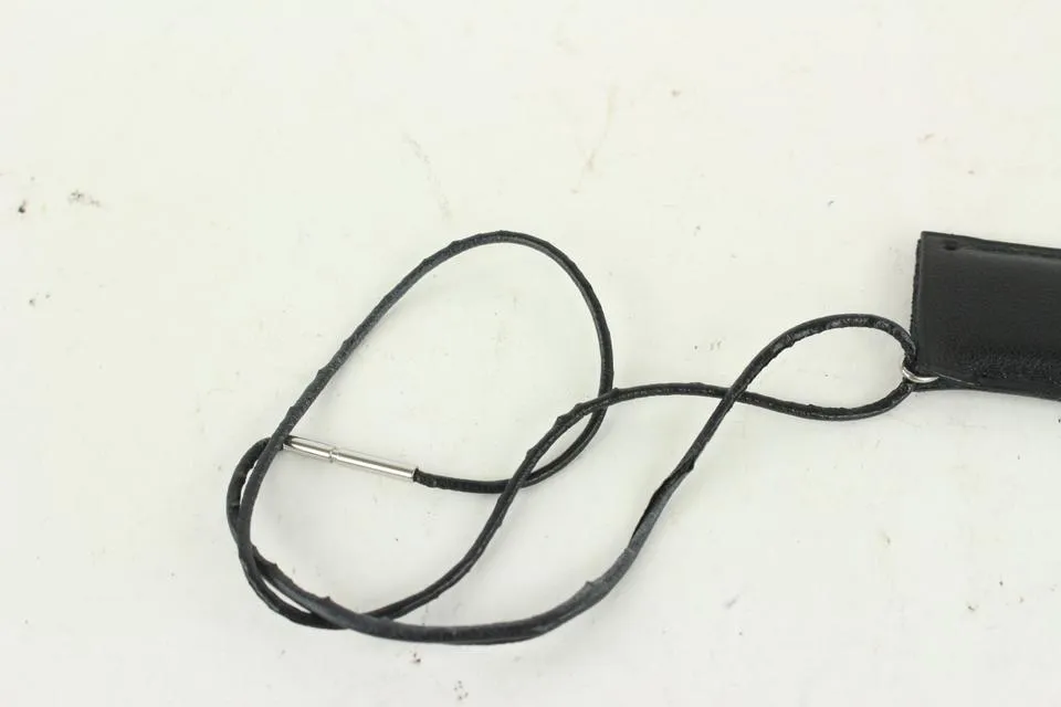 Hermès Black x Silver Pendant Necklace 1018h3