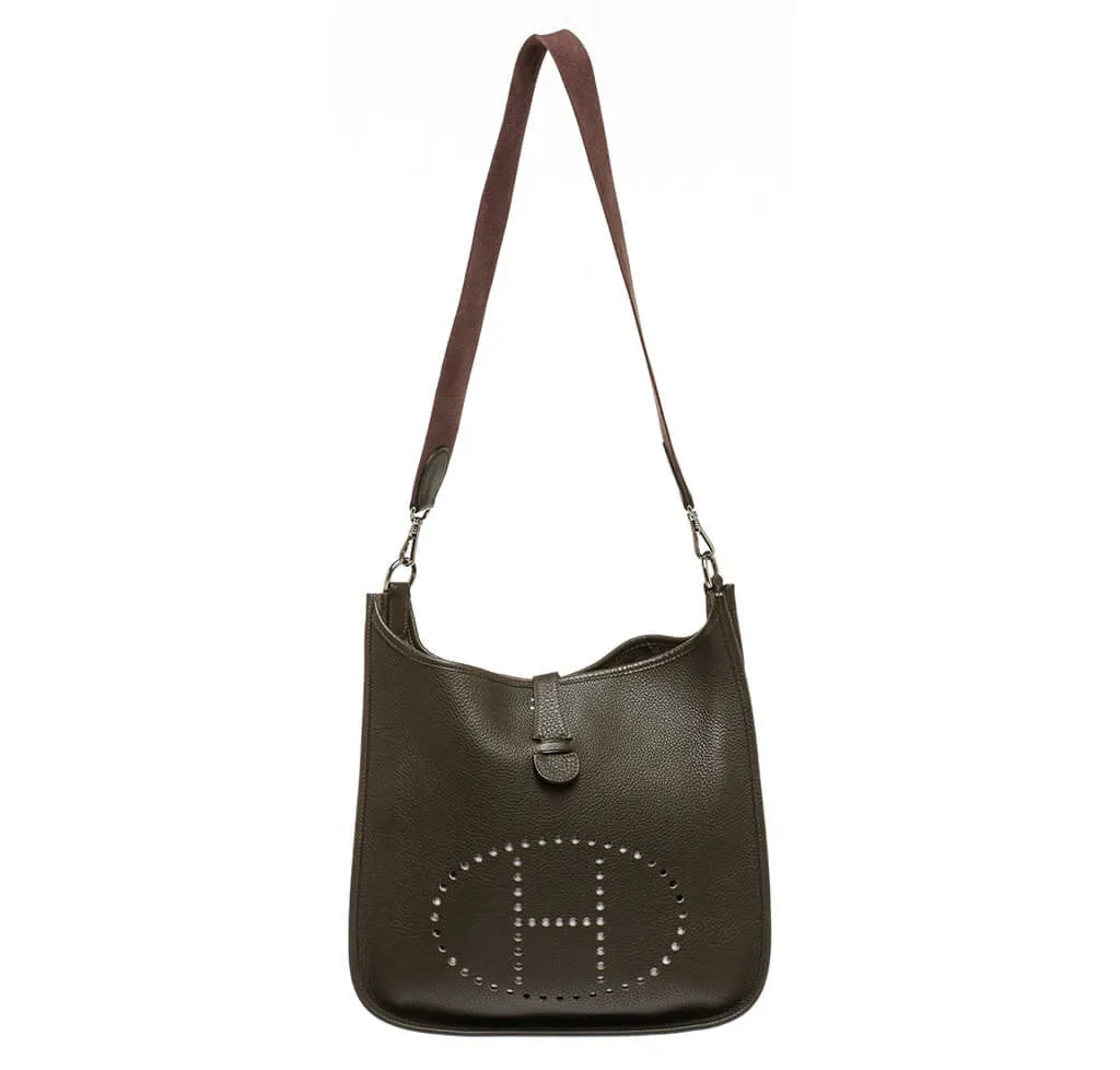 Hermès Evelyne I Bag Brown Clemence Leather