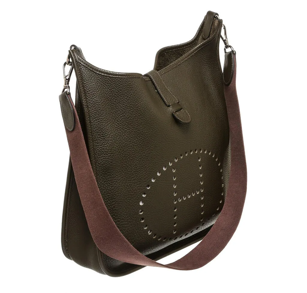 Hermès Evelyne I Bag Brown Clemence Leather