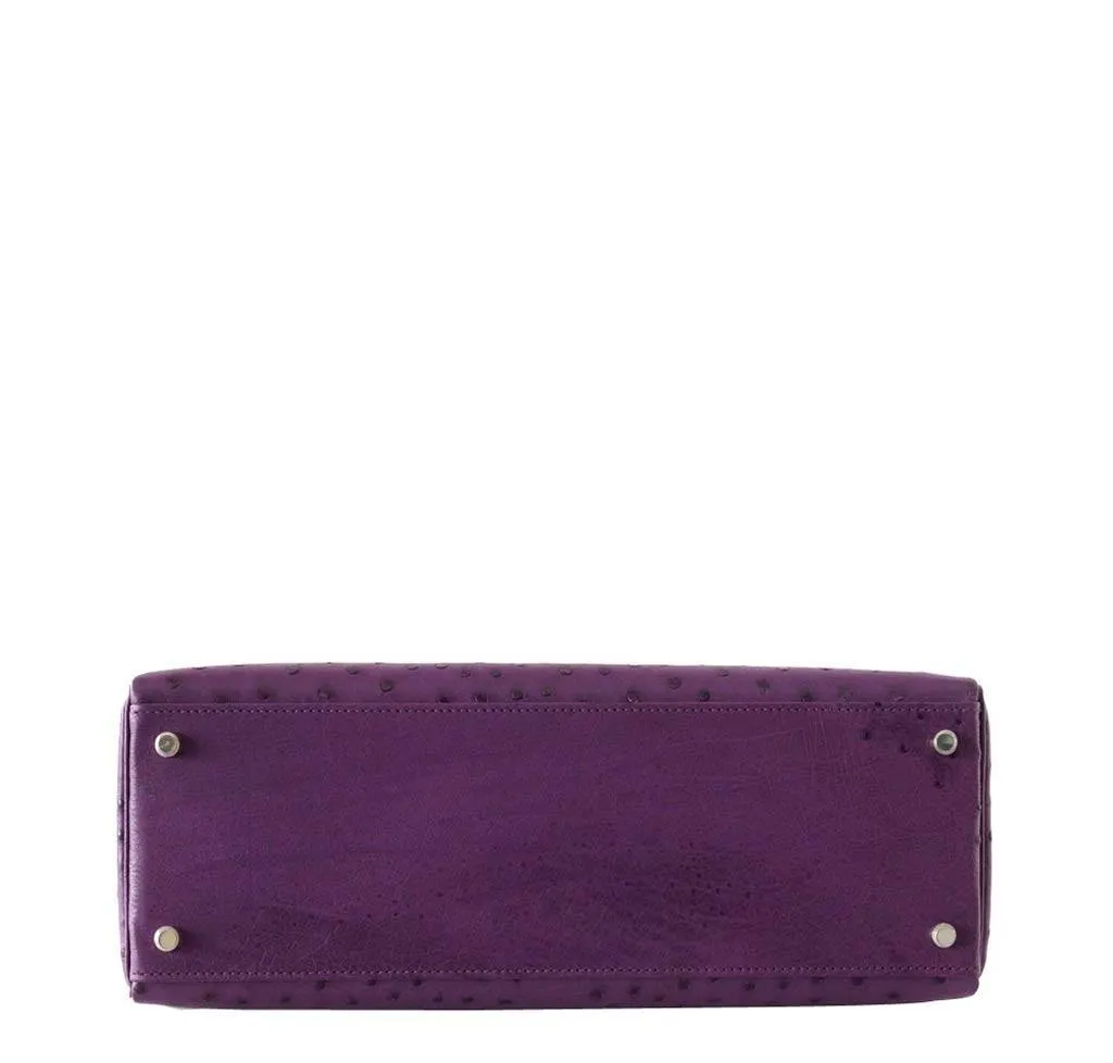 Hermès Kelly 35 Ostrich Violine Bag PHW