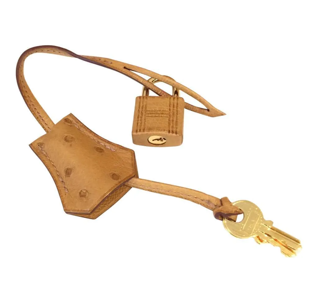 Hermès Ostrich Birkin Bag 30cm Gold