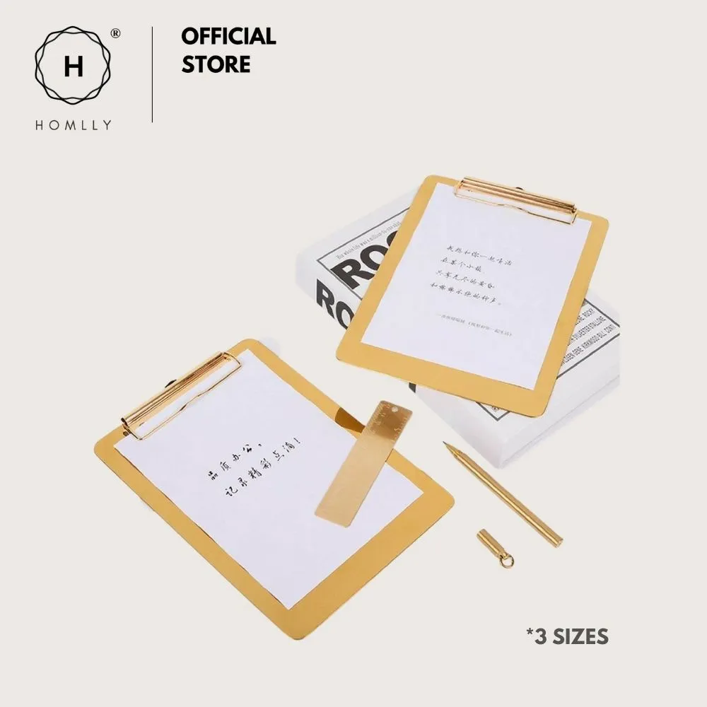 Homlly Keii Gold Writing ClipBoard