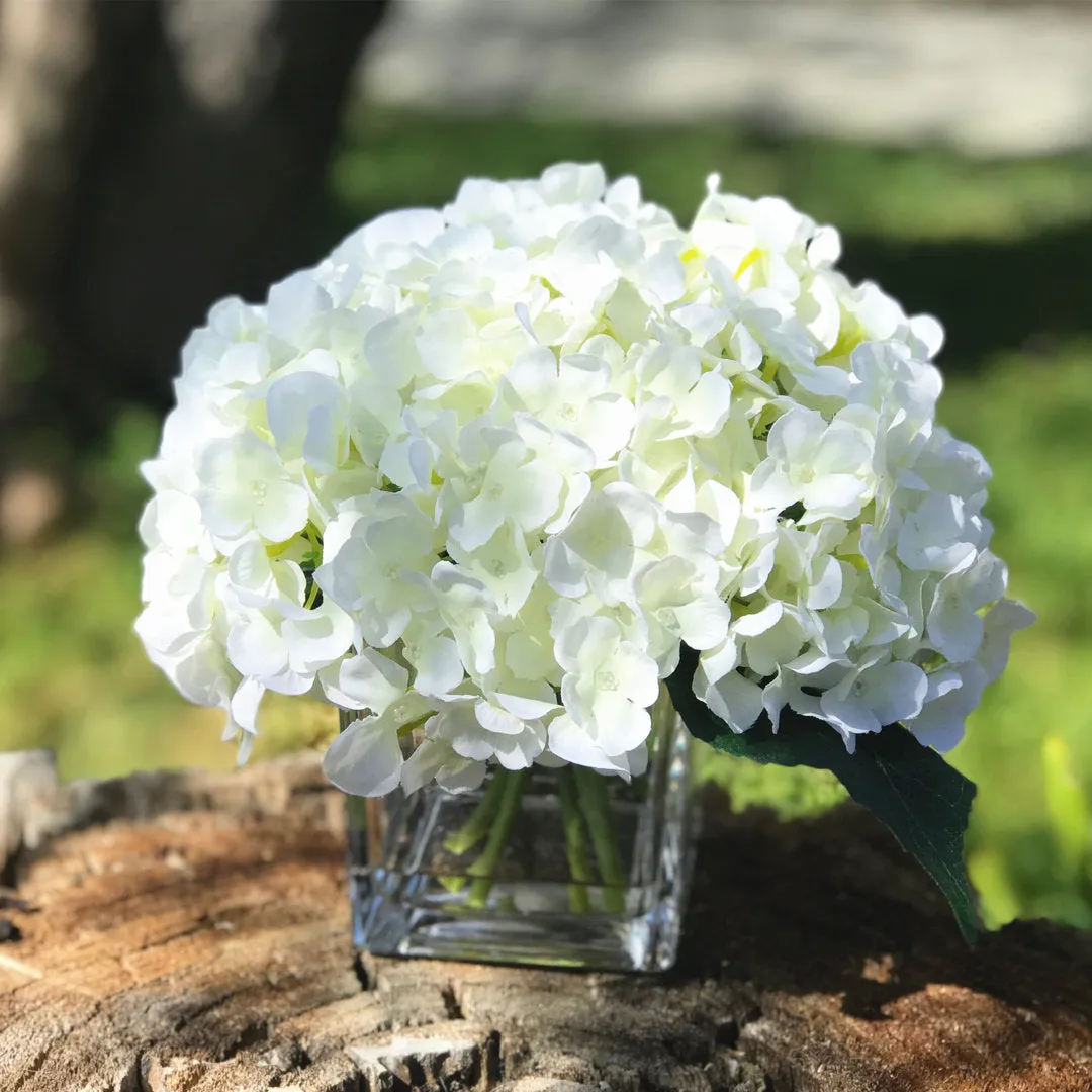 Hydrangea Floral Arrangement in Vase House of Hampton®