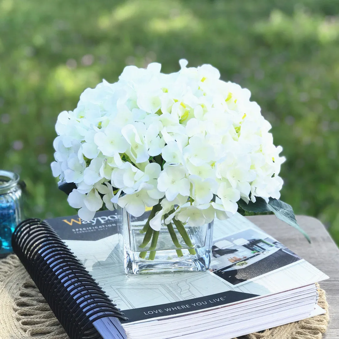 Hydrangea Floral Arrangement in Vase House of Hampton®