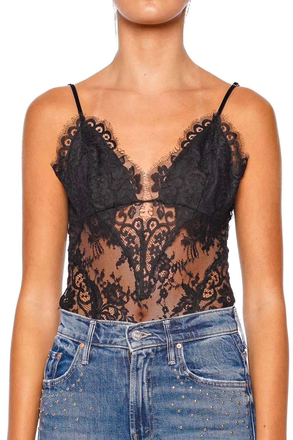Illustration Black Lace Teddy