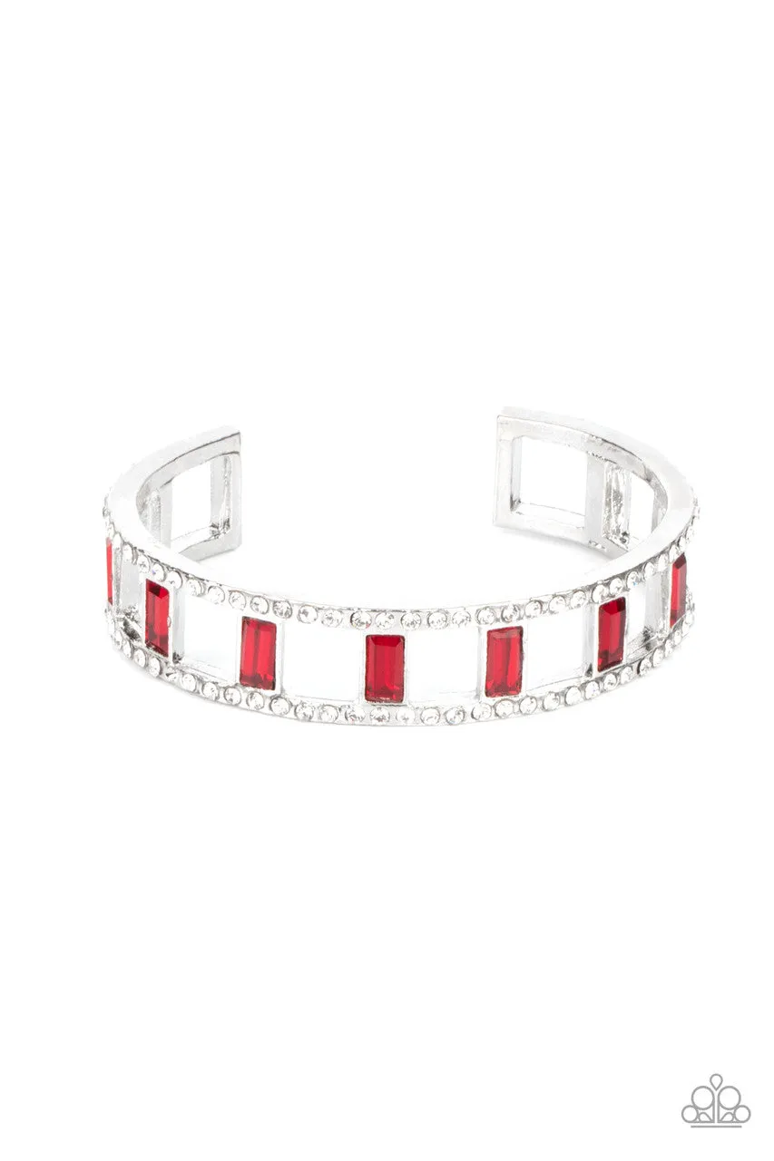 Industrial Icing Red Paparazzi Bracelet
