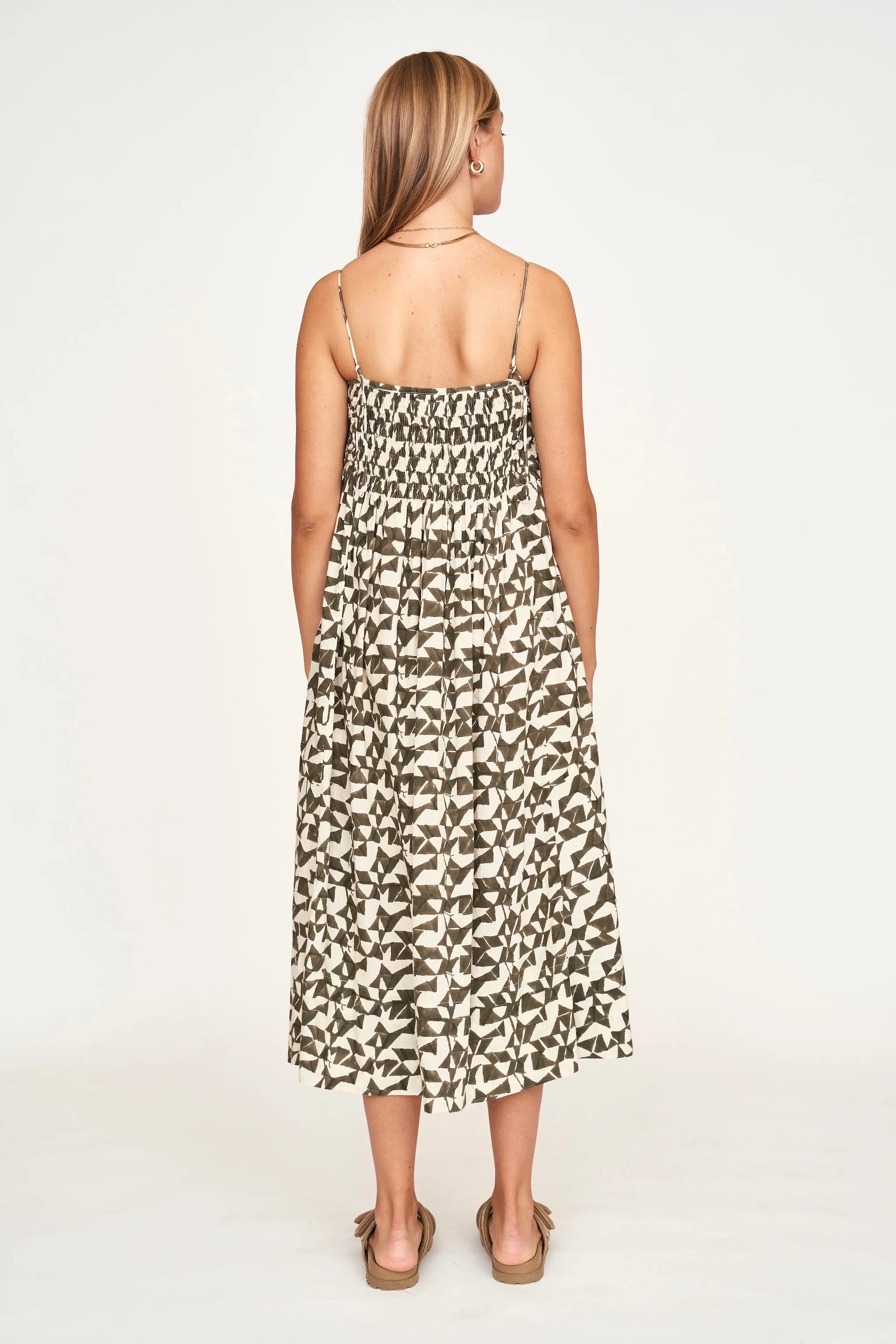 Janeiro Dress in Seaglass in Branch
