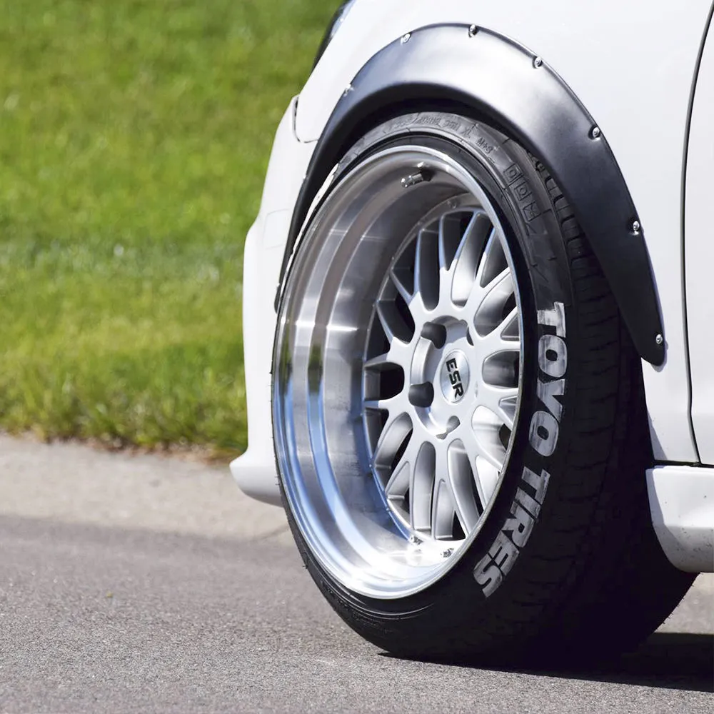 JDM Fender Flares UNIVERSAL Wheel arch SET 2" wide 2 pieces