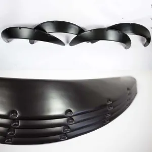 JDM Fender Flares UNIVERSAL Wheel arch SET 3" wide 4 pieces