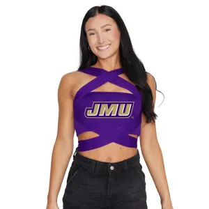 JMU Purple Multi Way Bandeau Top