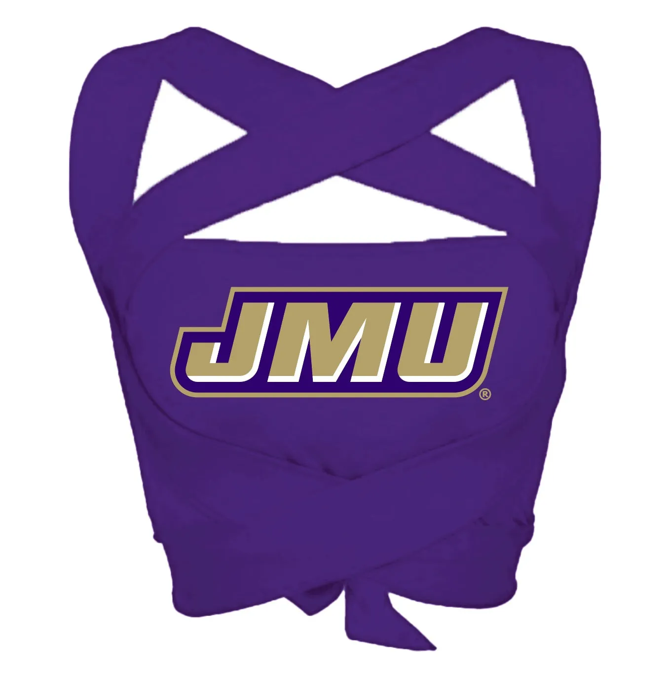 JMU Purple Multi Way Bandeau Top
