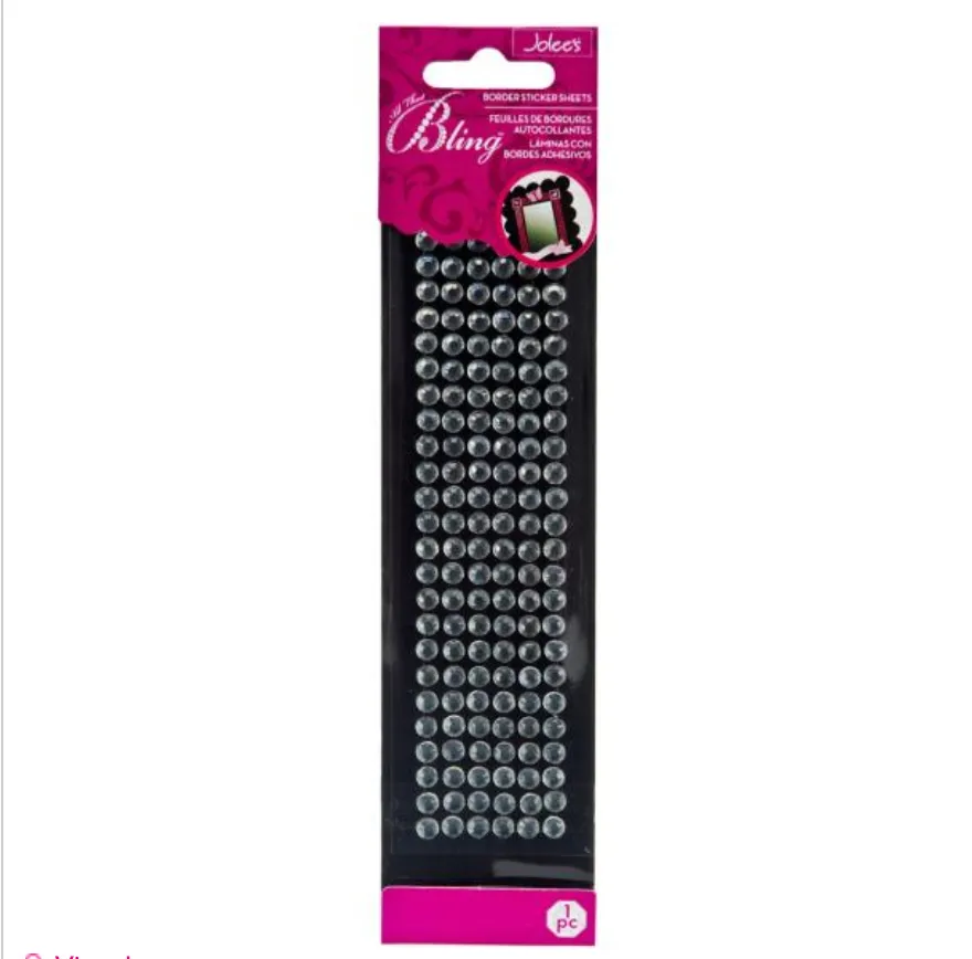 Jolee's Boutique Clear Border Adhesive Gemstones {G187}