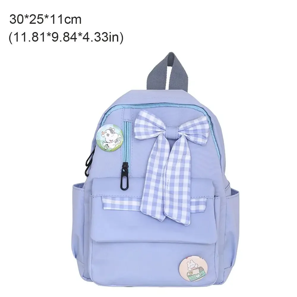 Kawaii Bow Backpack 🎀 | Cute & Spacious Nylon School Bag for Kids 🌟 | Perfect for School & Outdoor Adventures 🏞️