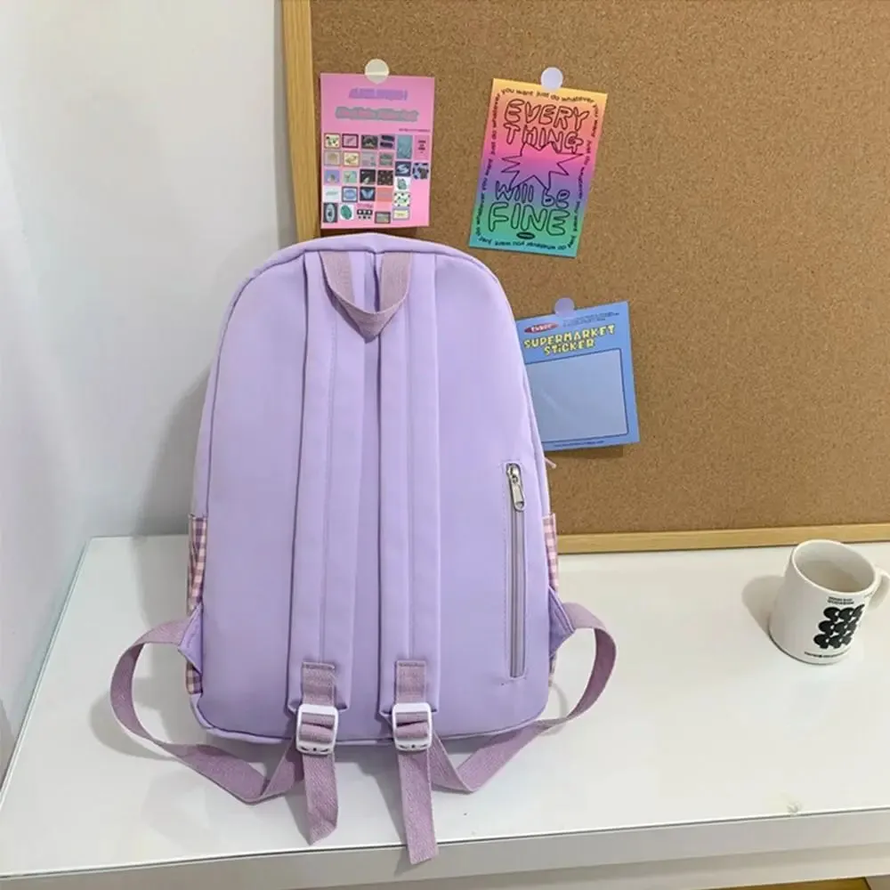 Kawaii Bow Backpack 🎀 | Cute & Spacious Nylon School Bag for Kids 🌟 | Perfect for School & Outdoor Adventures 🏞️