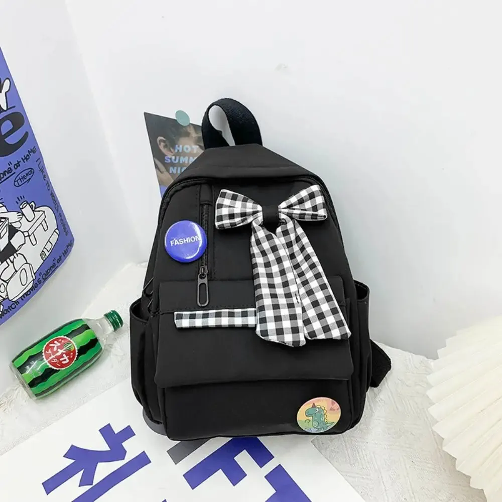 Kawaii Bow Backpack 🎀 | Cute & Spacious Nylon School Bag for Kids 🌟 | Perfect for School & Outdoor Adventures 🏞️