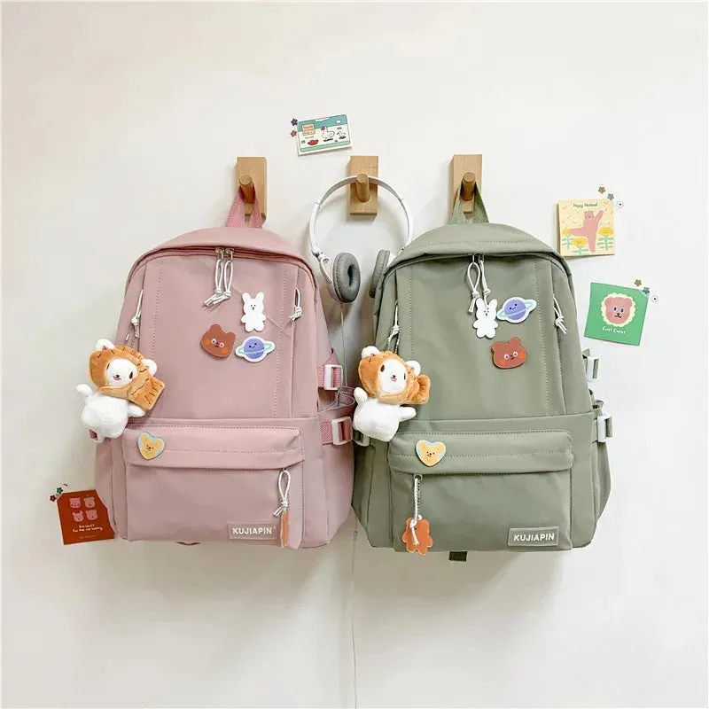 Kawaii Large Capacity Harajuku Backpack 🎒✨ - Trendy School Bag for Students & Stylish Workwear! 🌸