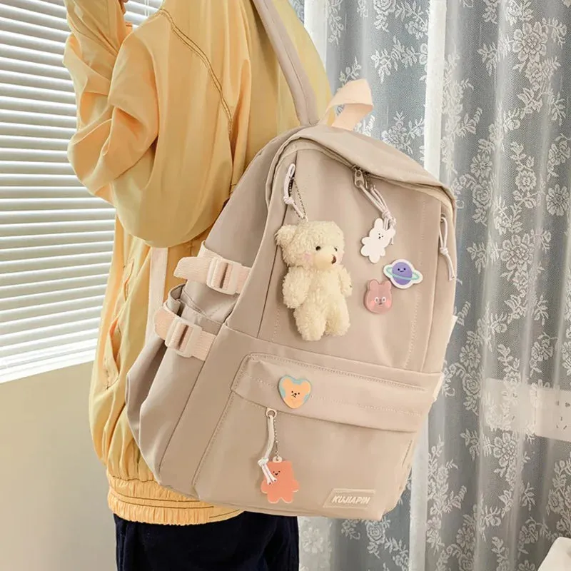 Kawaii Large Capacity Harajuku Backpack 🎒✨ - Trendy School Bag for Students & Stylish Workwear! 🌸